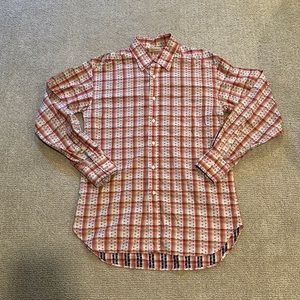 Billy Reid Button Down Plaid Shirt- Sz Medium- Excellent condition